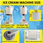 Dfdieratve Machine à Glace avec Compresseur, Machine à Glace Domestique, SorbetièRes, Machine à Glace Molle Automatique 1L Machi