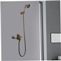 NIDONE Pomme de Douche rétro en cuivre douchette à Main Accessoires de Salle Bain avec Tuyau 1, 5 m Douche à Main en cuivre