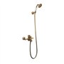 NIDONE Pomme de Douche rétro en cuivre douchette à Main Accessoires de Salle Bain avec Tuyau 1, 5 m Douche à Main en cuivre