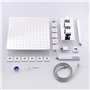 BNCXMO Système de Douche thermostatique à Plafond LED 16 "avec Finition chromée en Laiton, Douche à Main, 6 Sprays corporels et 