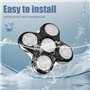 Uootery Têtes de rechange pour rasoir Remington Balder Pro Head Razor XR1500, XR1501 et RX5