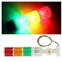 Telituny Tour ronde lumière industrielle lumière chauffante indicateur de machine 3 couches LED tour de signalisation pliable lu