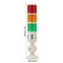 Telituny Tour ronde lumière industrielle lumière chauffante indicateur de machine 3 couches LED tour de signalisation pliable lu