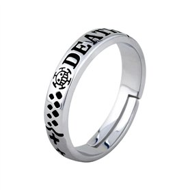 qxEMMLIA Anneau d'accessoires de Cosplay d'anime pour One Piece Trafalgar D. Water Law