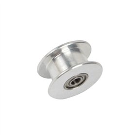 Lfang-Poulies de synchronisation 2pcs 3mm alésage X / y Poulie de roulement à rouleaux de rouleaux plats plat d'aluminium d'axe