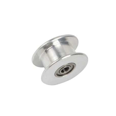 Lfang-Poulies de synchronisation 2pcs 3mm alésage X / y Poulie de roulement à rouleaux de rouleaux plats plat d'aluminium d'axe