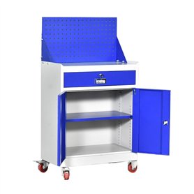Boîte à outils Coffre à outils roulant avec roues et système de verrouillage