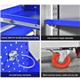 Boîte à outils Coffre à outils roulant avec roues et système de verrouillage, armoire de rangement d'outils à 2 tiroirs, établi 