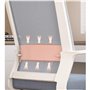 Chaise de bureau Chaise de bureau ergonomique à dossier moyen en maille roulante, chaises de travail pivotantes, soutien lombair