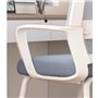 Chaise de bureau Chaise de bureau ergonomique à dossier moyen en maille roulante, chaises de travail pivotantes, soutien lombair