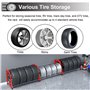 WDJBPSH Support de pneus Lourd Système de Stockage Multi-pneus, Roulant Rayonnage À Pneus pour Garage/Atelier Automobile/Atelier