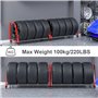 WDJBPSH Support de pneus Lourd Système de Stockage Multi-pneus, Roulant Rayonnage À Pneus pour Garage/Atelier Automobile/Atelier