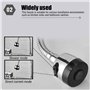 Candeon Robinet De Cuisine Flexible, G1/2 Inch Robinet Eau Froide Uniquement Robinet Mural Evier De Cuisine, à Une Main Orientab