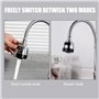 Candeon Robinet De Cuisine Flexible, G1/2 Inch Robinet Eau Froide Uniquement Robinet Mural Evier De Cuisine, à Une Main Orientab