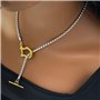 RVHAOODI 925 SterlingHorseshoe pour les femmes et les hommes, les pendentifs en fer à cheval, le collier en fer à cheval en form