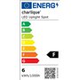 charlique® LED Uplight Spot (2 pièces) noir, 6W, spot de sol, lampe de sol pour l'éclairage indirect, lampe sur pied avec ampoul