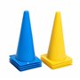 8LevelUp Pylonen Lot de 8 Chapeaux de 38 cm (4 cônes Jaunes et 4 cônes Bleues) – Flexible, sûr et Robuste pour Le Football, l'éq