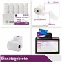 LYNNE PAYMENT SOLUTIONS Lynne Payment Solutions Rouleaux thermiques 57 mm x 50 mm x 12 mm Rouleaux de caisse enregistreuse Roule