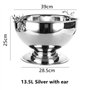 Seau à glace Bassin à Champagne en Acier Inoxydable Doré Vin Rouge et Liqueur Grand Seau à Glace Grand Seau à Glaçons Seau à Gra