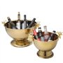 Seau à glace Bassin à Champagne en Acier Inoxydable Doré Vin Rouge et Liqueur Grand Seau à Glace Grand Seau à Glaçons Seau à Gra
