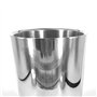 LICONG-2020 Seau à Glace Seau à glaçons à Double paroi en Acier Inoxydable, isolé thermiquement, récipient Rond, Refroidisseur d