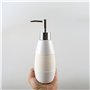 Distributeur Savon Distributeur de savon, bouteille de lotion for les mains blanche brossée de 10,1 oz avec récipient de lotion 