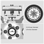 ZUOBYMBC 4 Pièces Cache-Moyeu pour Suzuki Swift SX4 S-Cross Ignis Vitara Solio 54mm,Cache Moyeux,Cache de Roue Centrale,Auto Cac