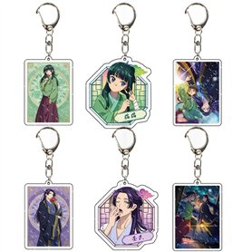 SUJEBRAN 6 PCS Carnets De L'Apothicaire Figurine Porte Clef MaoMao Cosplay Accessoires Anime Apothecary Diary Deco Keychain Merc