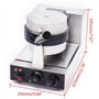 Burger Machine en Acier Inoxydable Crème Glacée Gaufrier Baker Machine Ménage Gaufrier