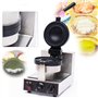 ZOHIKO 1000W Électrique Burger Gaufrier, Burger Machine en Acier Inoxydable Crème Glacée Gaufrier Baker Machine Ménage Gaufrier 