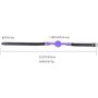 MIVES Boule de Ceinture en Silicone Noir de qualité médicale (1 pièce)