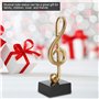 Parluna Ornements de Symbole de Figurine de Statue en Forme de Note de Musique, décoration de Symbole de Musique de Bureau à Dom
