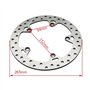 Disques Frein Moto 265mm Pour BMW R1200RT R1200ST R1200S R1200R K26 K27 K52 K28 K29 Pour Classic 2005-2008 2009 2010 2011 2012 2