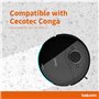 Lot de 1 filtres HEPA + 2 balais latéraux pour Cecotec Conga 8090 Ultra 9090
