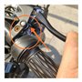 Lot de 2 ressorts de torsion doubles for poignée de frein de vélo électrique avec circlips en C, argent