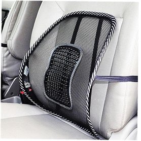 TOSSPER Mesh Coussin Lombaire Siège Arrière De Voiture Coussin De Massage avec Chaise De Bureau Sangle Élastique Pad Support Lom