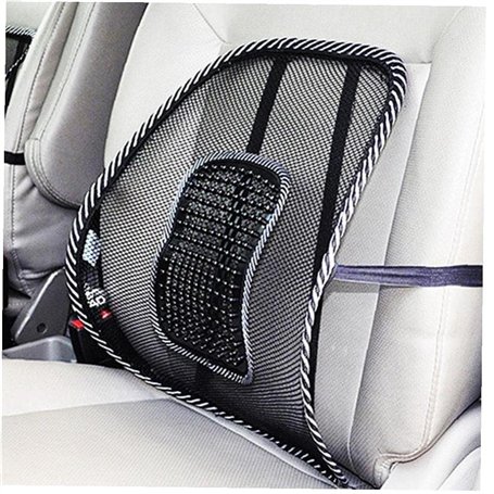 TOSSPER Mesh Coussin Lombaire Siège Arrière De Voiture Coussin De Massage avec Chaise De Bureau Sangle Élastique Pad Support Lom
