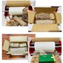Machine d'alimentation manuelle pour papier nid d'abeille Dispositif d'étirement/d'extension pour papier nid d'abeille Papier li