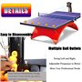 Machine Automatique de Balle de Tennis de Table,Robot de Tennis de Table avec Filet,Robot d'entraînement Ping Pong 9 réglages La