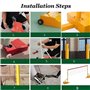 Support de filet de badminton,équipement d'entraînement sportif en plein air pour terrain de jeu,pelouse,jardin,terrain de jeu,s