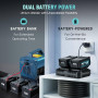 Poste à souder sans fil, alimenté par batterie, avec fil fourré/électrode enrobée, portable, avec arc de démarrage à chaud et an
