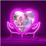 Bemaystar Veilleuse en Forme de Cœur au Néon - Lampe Personnalisée avec Photo et Texte, Cadeau Personnalisé Femme, Idée Cadeau S