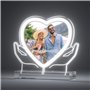 Bemaystar Veilleuse en Forme de Cœur au Néon - Lampe Personnalisée avec Photo et Texte, Cadeau Personnalisé Femme, Idée Cadeau S