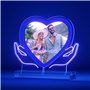 Bemaystar Veilleuse en Forme de Cœur au Néon - Lampe Personnalisée avec Photo et Texte, Cadeau Personnalisé Femme, Idée Cadeau S