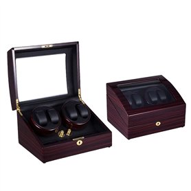 CWZZWS 4 + 6 Boîte à Enrouleur de Montre Automatique pour 10 Montres