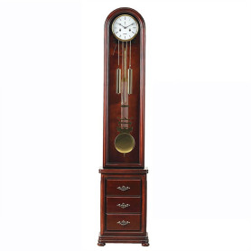 WFchenj222-6 Horloge de Parquet - Horloges sur Pied avec 2 tiroirs