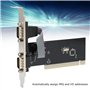ASHATA Carte D'extension de Port Série, Carte Série PCI à COM 9Pin Express, Carte RS232 PCIe avec CD de Pilote, Conception de Bu
