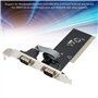 ASHATA Carte D'extension de Port Série, Carte Série PCI à COM 9Pin Express, Carte RS232 PCIe avec CD de Pilote, Conception de Bu