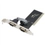 ASHATA Carte D'extension de Port Série, Carte Série PCI à COM 9Pin Express, Carte RS232 PCIe avec CD de Pilote, Conception de Bu