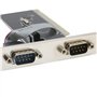 ASHATA Carte D'extension de Port Série, Carte Série PCI à COM 9Pin Express, Carte RS232 PCIe avec CD de Pilote, Conception de Bu